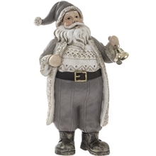 Grey Santa Ornament