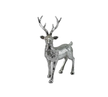 Silver Reindeer Ornament