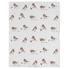 Winter Robin Tea Towel