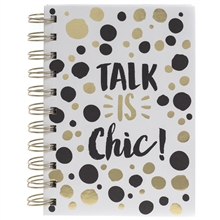 REDUCED Gold Dot Notebook Talk Is Chic