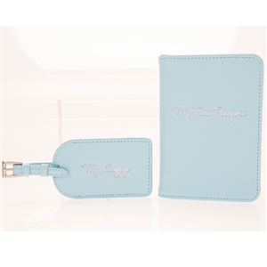 Baby Boys Blue First Travel Document Set