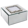 Mirror Glass Jewellery Box With Frame