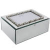 Mirror Glass Jewellery Box With Frame