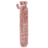 Long Fluffy Hot Water Bottle - Pink 73cm