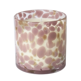 Luxury Marbled Glass Casa Candle Jar - Velvet Rose 10cm