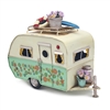 Vintage Floral Caravan - Teal 29cm