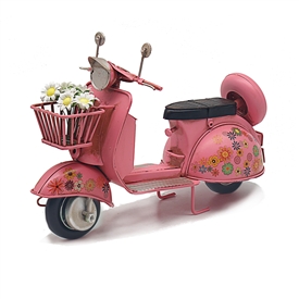 Vintage Floral Scooter - Pink 28cm