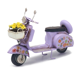 Vintage Floral Scooter - Purple 28cm