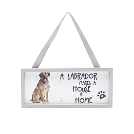 Hanging Plaque With Dog Design