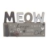 Pebble Person Mantle Plaque - Meow 18cm