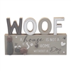 Pebble Person Mantle Plaque - Woof 18cm