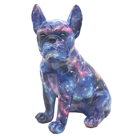 DUE FEB Galaxy Resin Statue - Bulldog