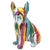 DUE FEB Drip Art Resin Statue - Bulldog