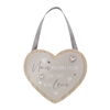 DUE FEB Hanging Heart Plaque - Nan 18cm