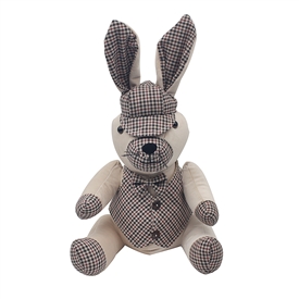Smartly Dressed Animal Doorstop - Rabbit