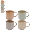 DUE MAY Set Of 4 Stacking Reactive Glaze Mugs