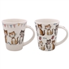 DUE MAR 2asst Ceramic Cat Mug