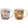 DUE MAR 2asst Ceramic Cat Mug