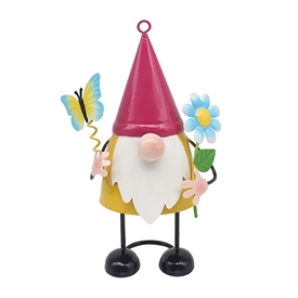 DUE APR Bright Eyes Statue - Gnome With Flower