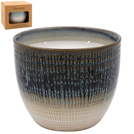 Weave Candle Pot - Green 11cm