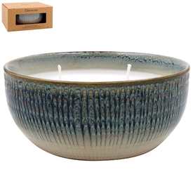 Weave Candle Pot - Green 13cm