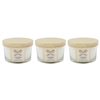 Set Of 3 Diamante Bow Candle Jars - Cashmere & Silk