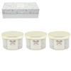 Set Of 3 Pink Floral Candle Jars - Home Happy Place