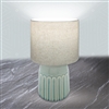 Table Lamp With Shade - Turquoise 32cm