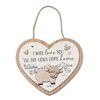 Highland Cow Heart Plaque - Love