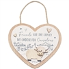 Highland Cow Heart Plaque - Friends