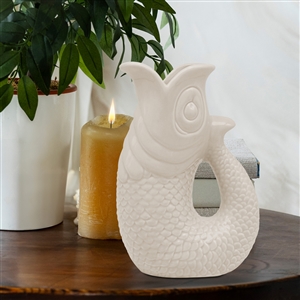 Medium Fish Vase - Cream 20cm