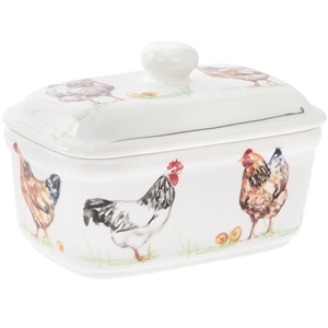 Chickens Butter Dish