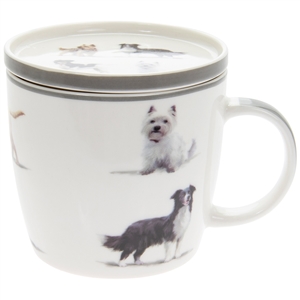Ceramic Dogs Mug and Coaster
