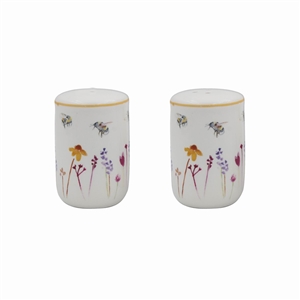 Salt and Pepper Set with Busy Bees Design