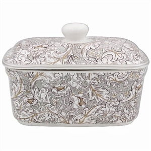 Bachelors Button Butter Dish