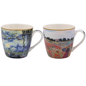 Set Of 2 Monet Breakfast Mugs