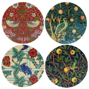 Set Of 4 Ceramic Coasters - Birds 10cm