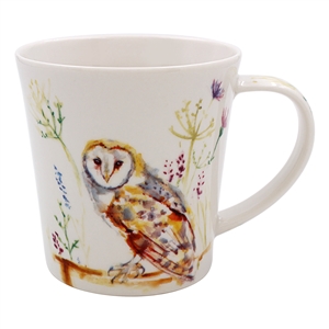 Feather & Fur Ceramic Mug - Owl