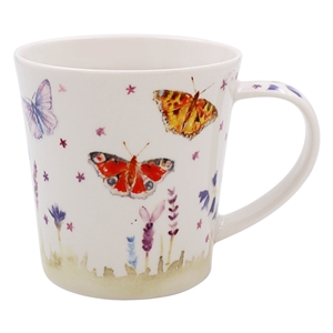 Feather & Fur Ceramic Mug - Butterfly