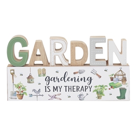 DUE FEB Green Fingers 3D Standing Plaque - Therapy 24cm
