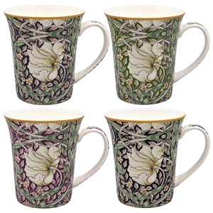 Set Of 4 Ceramic Mugs - Pimpernel