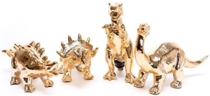 Gold Dolomite Dinosaur Money Box with 4 Assorted Designs