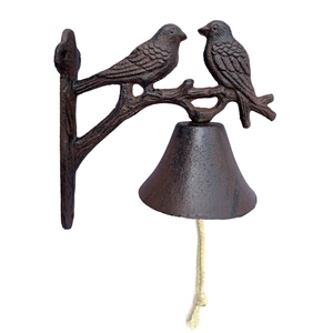 Cast Iron Birds Door Bell 18cm