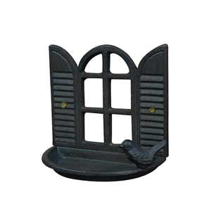 Cast Iron Window Bird Feeder 18cm