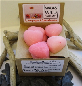 Box of 20 Soy Wax Melts - Champagne & Strawberries