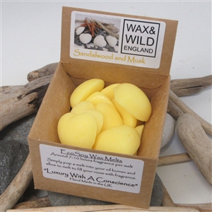 Box of 20 Soy Wax Melts - Sandalwood and Musk