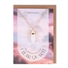 Crystal Necklace Card - Clear Quartz