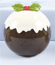 SPECIAL OFFER (WAS Â£9.95)Christmas Pudding Cookie Jar 21cm