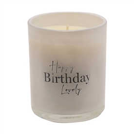Milestones Champagne Candle Jar - Happy Birthday