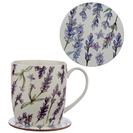 Mug And Coaster Set - Lavender